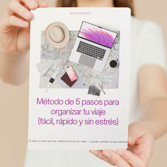 Método 5 pasos para organizar tu viaje